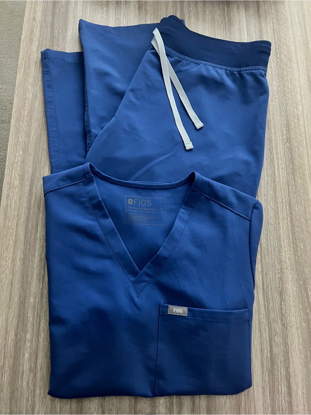 Figs Denim Blue Scrub Set